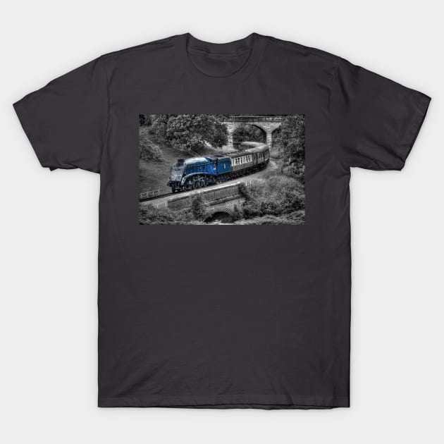 Sir Nigel Gresley - Colour Popped T-Shirt by SteveHClark